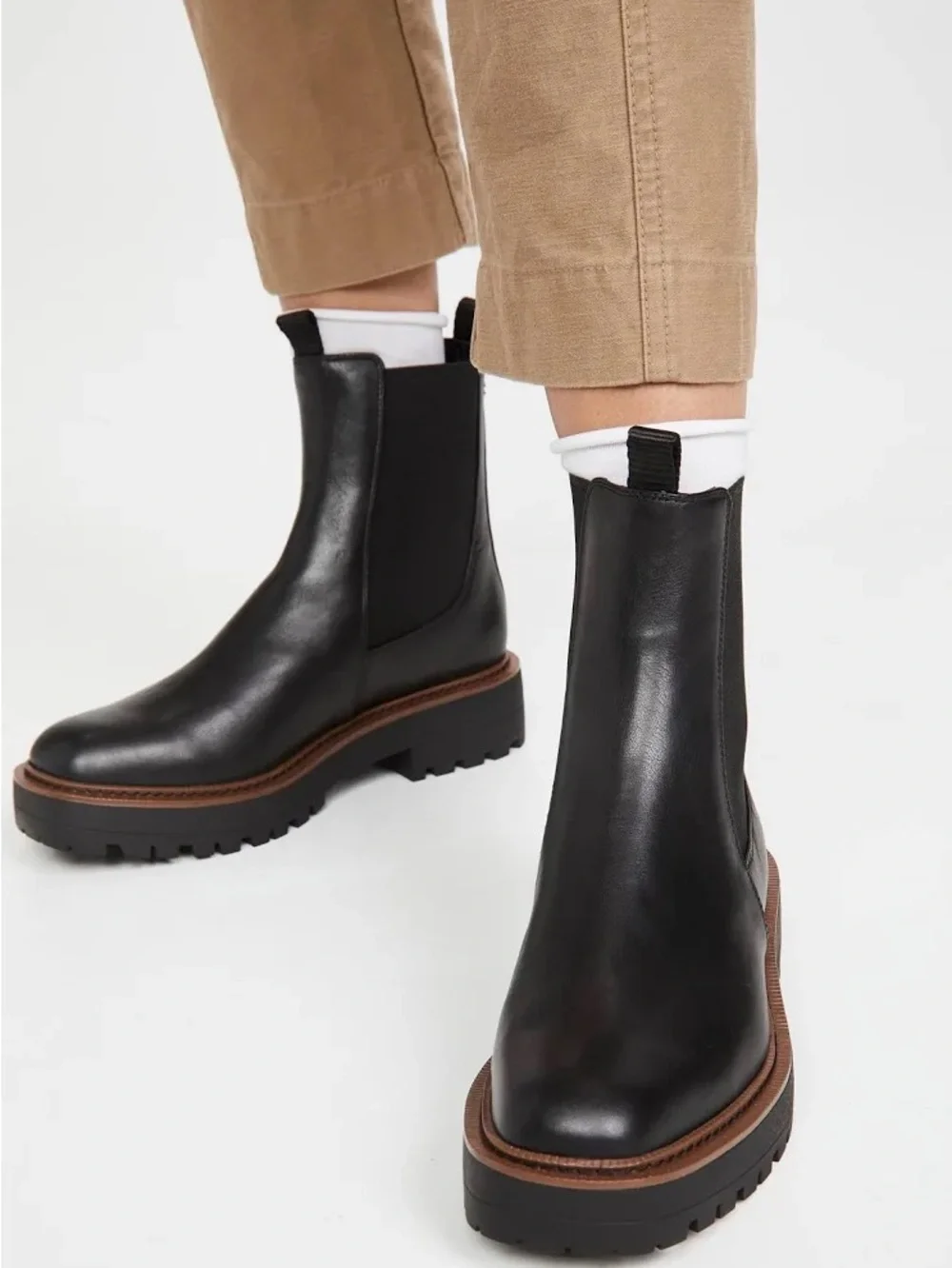 SAM EDELMAN Classic Black Chelsea Boots LAGUNA